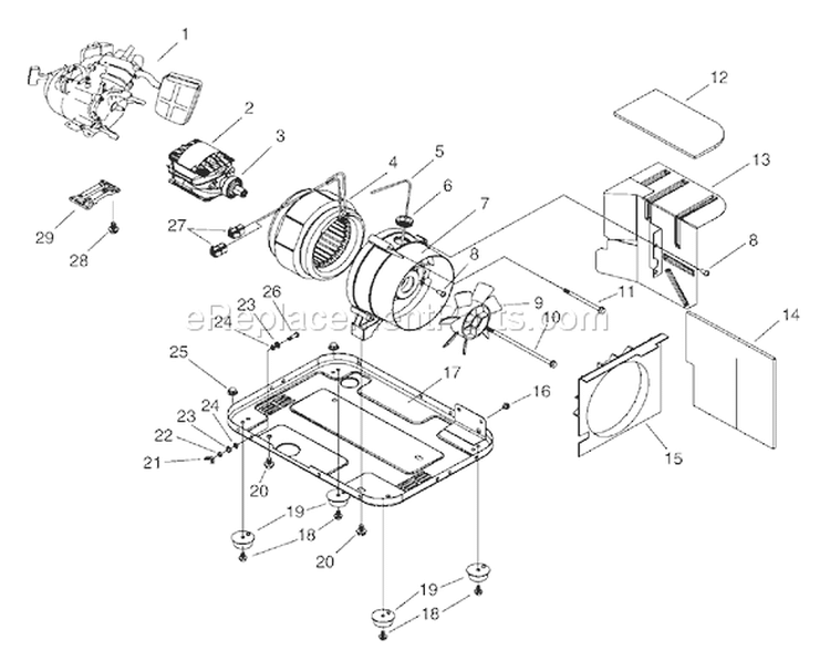 Page A Diagram and Parts List for 1666-0  Briggs and Stratton Generator